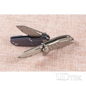 JJ004 quick-open bearing folding knife (two types of Damascus) UD405334